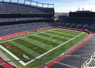 When the Broncos' Mile High Stadium floated on water