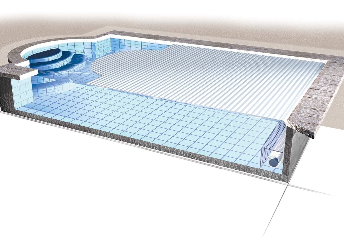 Hervorragend geeignet für Unterwasserantriebe Poolabdeckung COVREX by REHAU: Hervorragend geeignet für Unterwasserantriebe